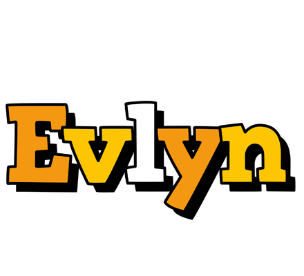 Evlyn cartoon logo