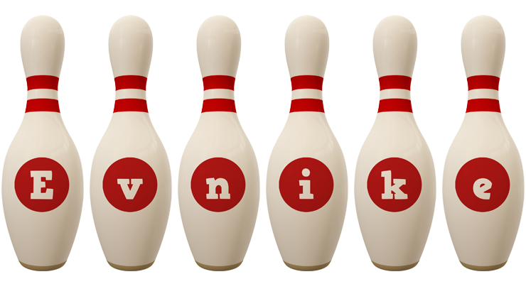 Evnike bowling-pin logo