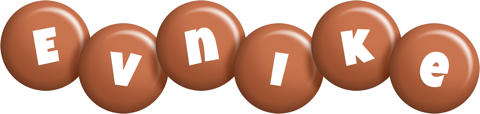 Evnike candy-brown logo