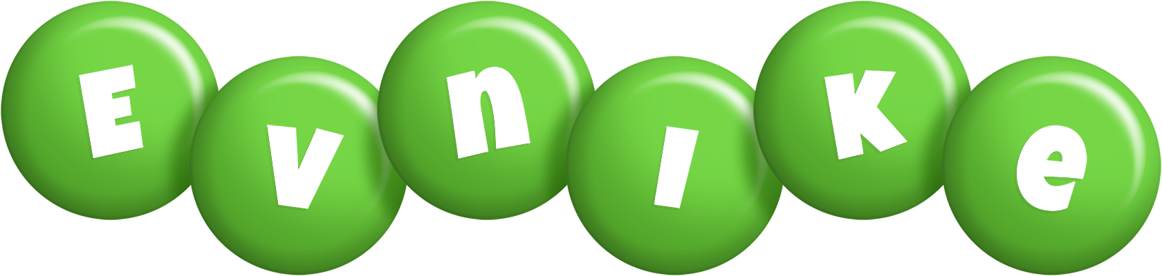 Evnike candy-green logo