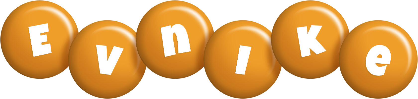 Evnike candy-orange logo