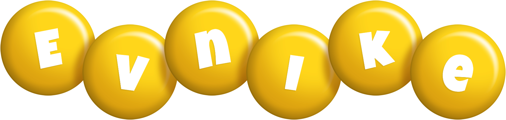 Evnike candy-yellow logo