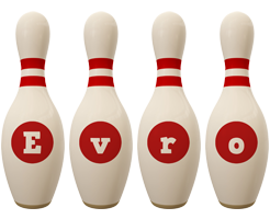 Evro bowling-pin logo