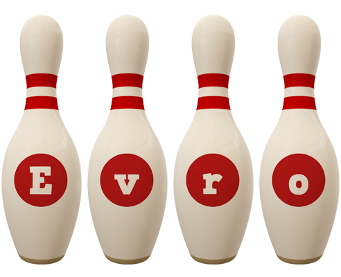 Evro bowling-pin logo
