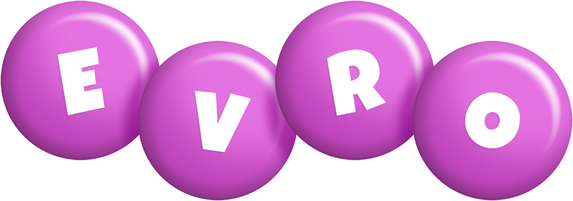 Evro candy-purple logo