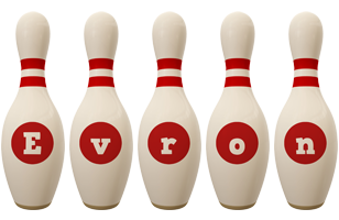 Evron bowling-pin logo