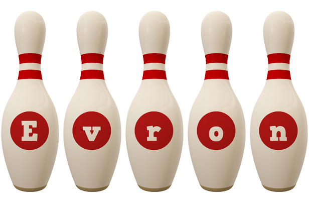 Evron bowling-pin logo