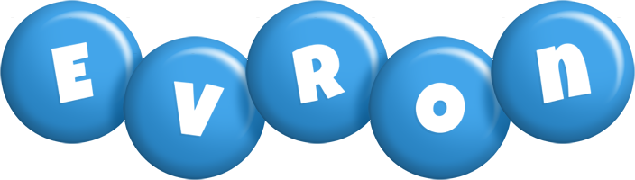 Evron candy-blue logo