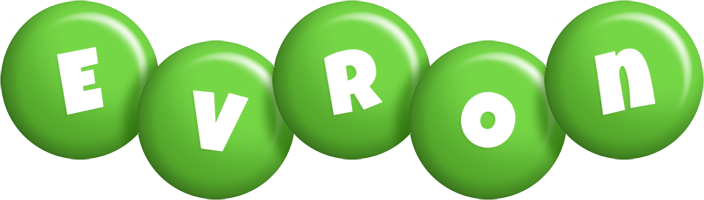 Evron candy-green logo