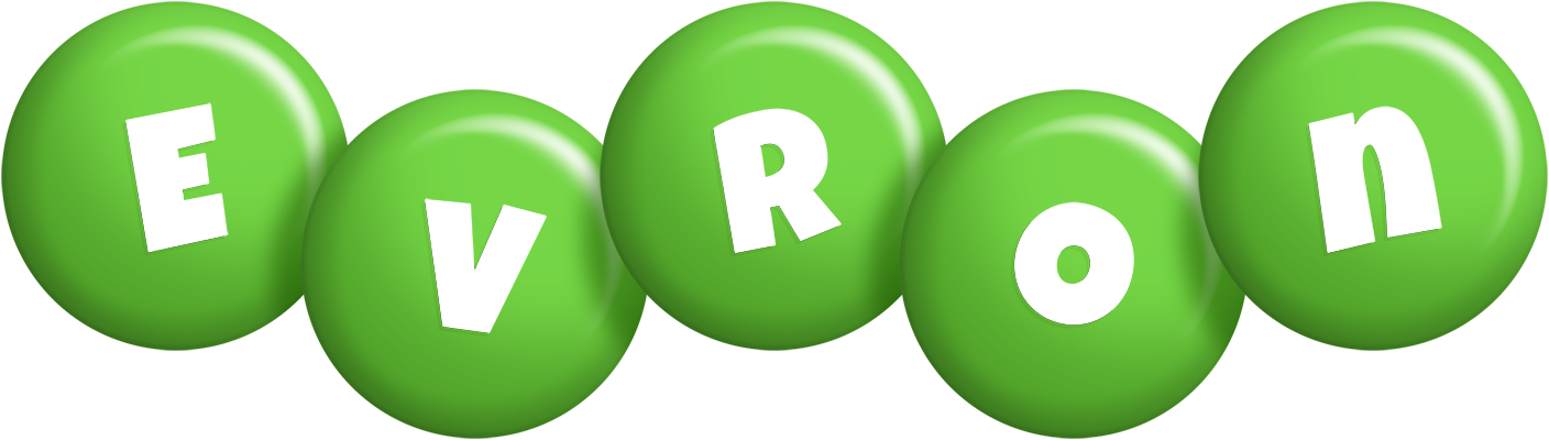 Evron candy-green logo