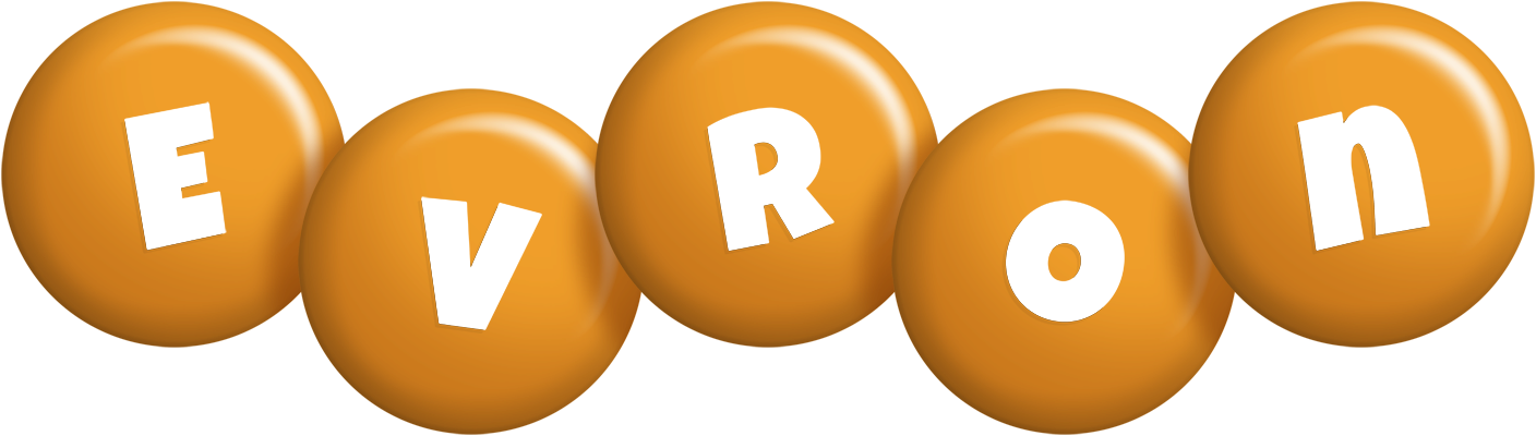 Evron candy-orange logo