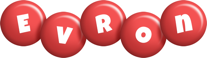 Evron candy-red logo