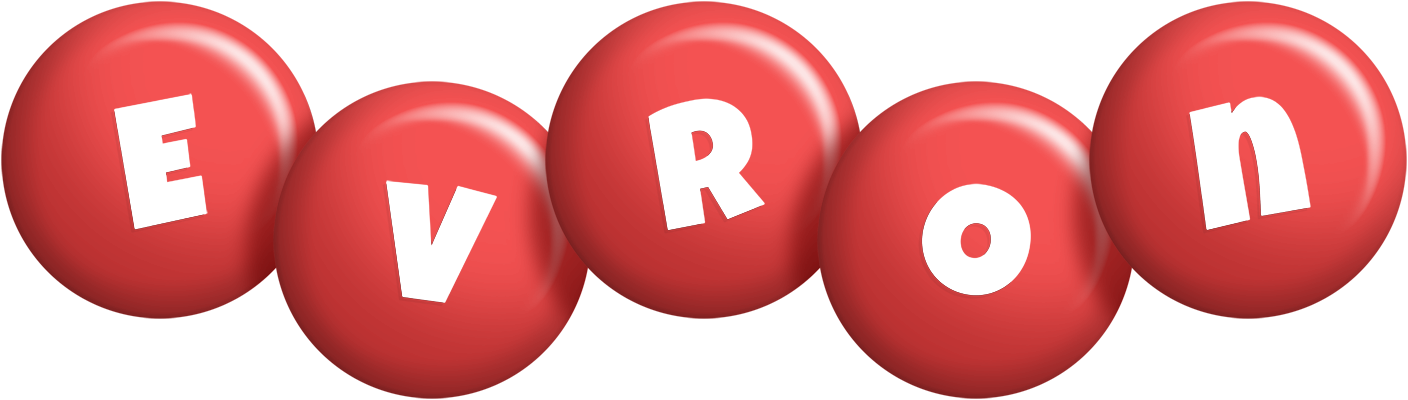 Evron candy-red logo