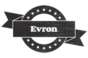 Evron grunge logo