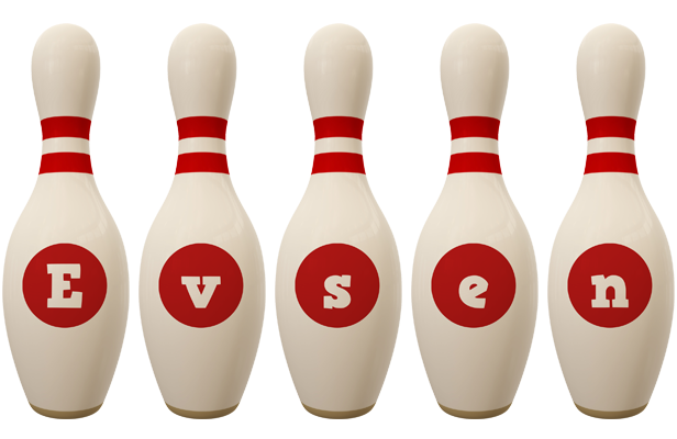 Evsen bowling-pin logo