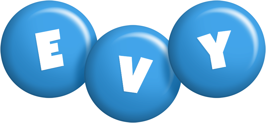 Evy candy-blue logo