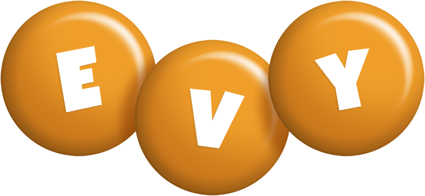 Evy candy-orange logo