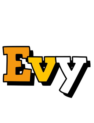 Evy cartoon logo