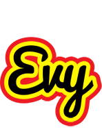 Evy flaming logo