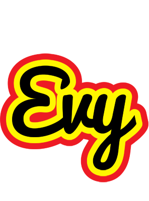 Evy flaming logo