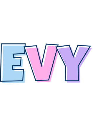 Evy pastel logo