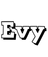 Evy snowing logo