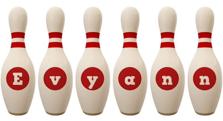 Evyann bowling-pin logo