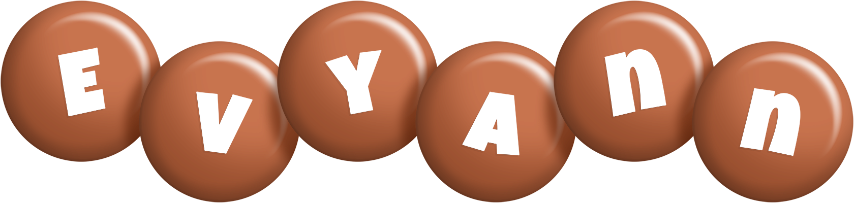 Evyann candy-brown logo