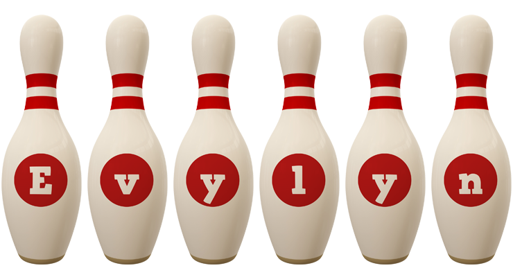 Evylyn bowling-pin logo