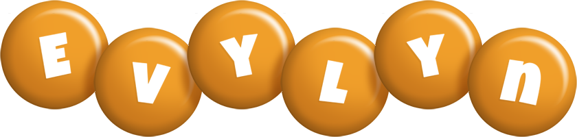 Evylyn candy-orange logo