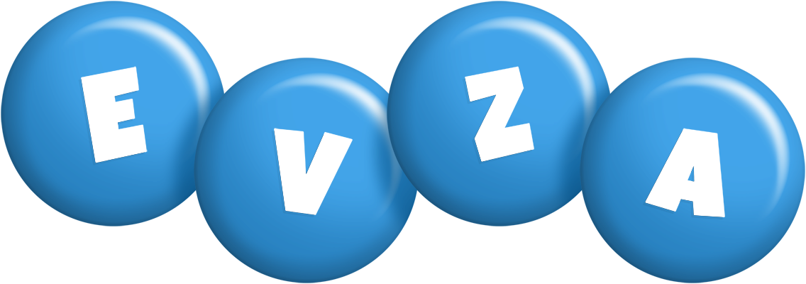 Evza candy-blue logo