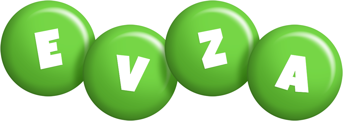 Evza candy-green logo