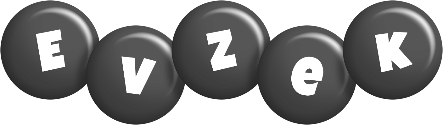 Evzek candy-black logo