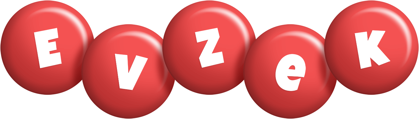 Evzek candy-red logo