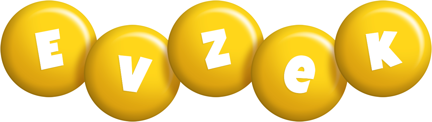 Evzek candy-yellow logo