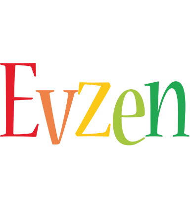 Evzen birthday logo