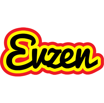 Evzen flaming logo