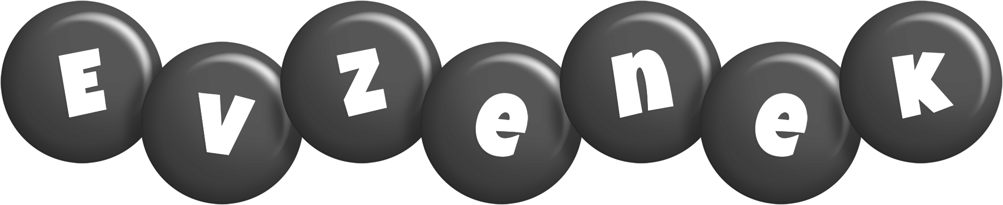 Evzenek candy-black logo