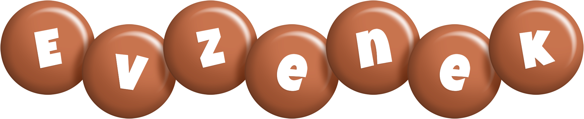 Evzenek candy-brown logo