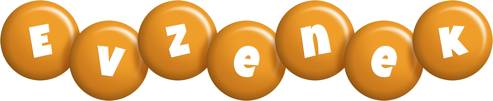 Evzenek candy-orange logo