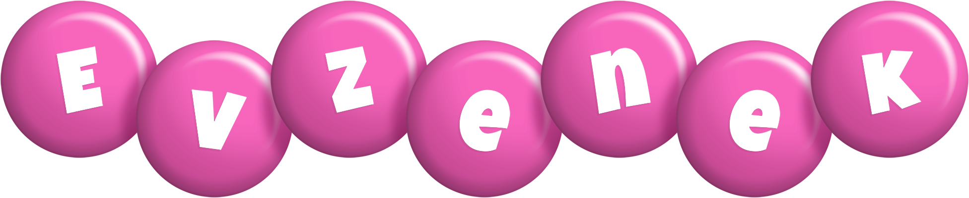 Evzenek candy-pink logo