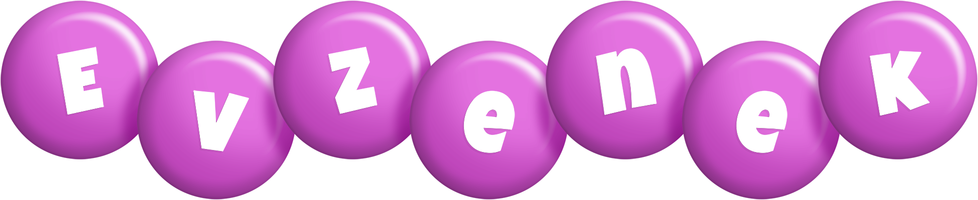 Evzenek candy-purple logo