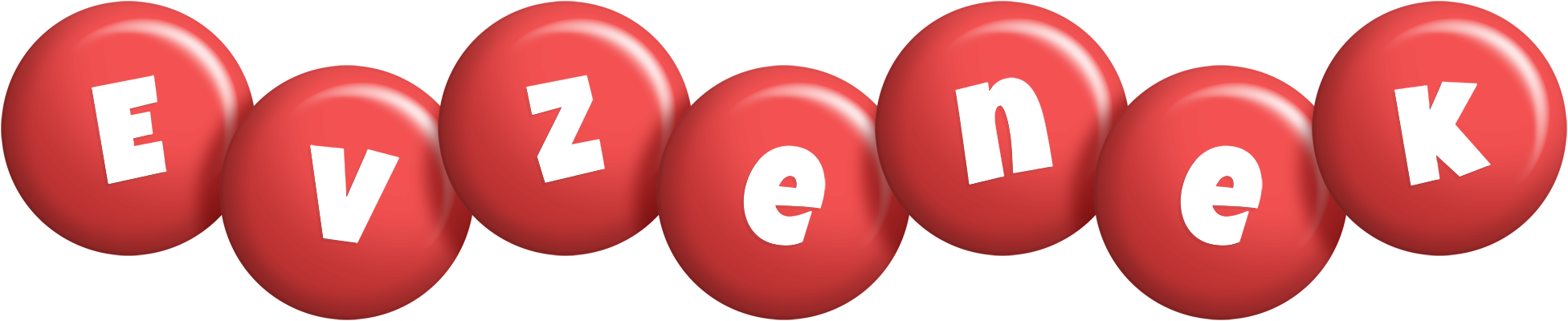 Evzenek candy-red logo