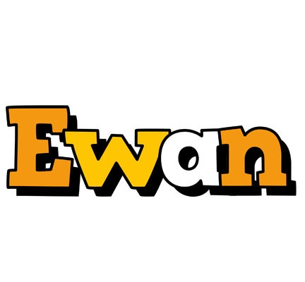 Ewan cartoon logo