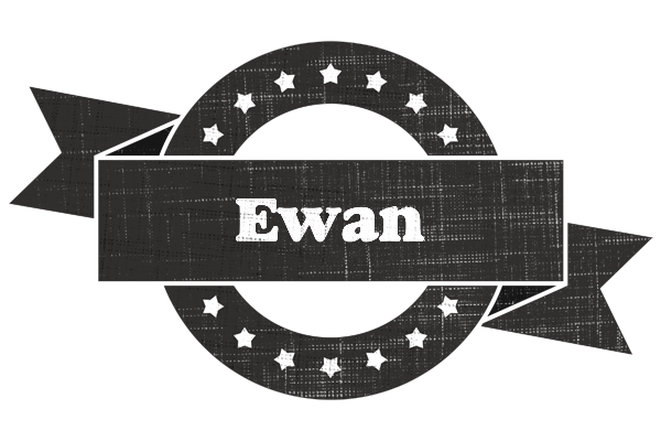 Ewan grunge logo