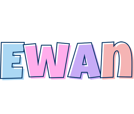 Ewan pastel logo