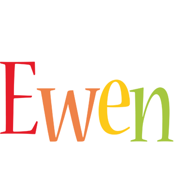 Ewen birthday logo