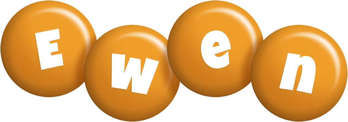 Ewen candy-orange logo