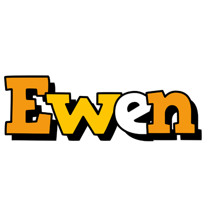 Ewen cartoon logo