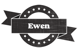 Ewen grunge logo